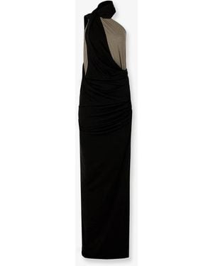 Entire studios Cotton Blend Long Dress - Black