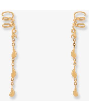 Chloé Iconic Metal Earrings - White