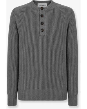 Amaranto Wool And Cashmere Sweater - Gray