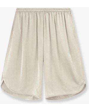 Frankie Shop Nelis Satin Bermuda Shorts - White
