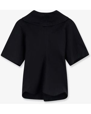 Bottega Veneta Compact Cotton Canvas Shirt With Square Knot Buttons - Black