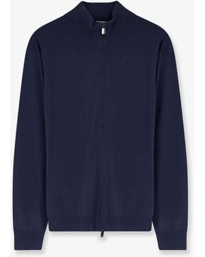 Bramani Cashmere Wool Cardigan - Blue