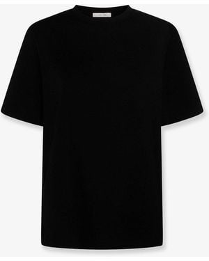 The Row Chiara Cotton T-Shirt - Black