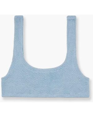 MC2 Saint Barth Bikini Top Naima Nylon - Blue