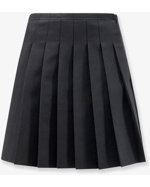 MM6 by Maison Margiela Pleated Mini Skirt - Black