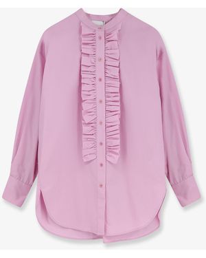 Nude Oversize Cotton Shirt - Pink