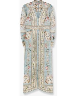 Zimmermann Roselight Linen Dress - White