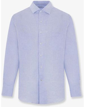Loro Piana Andrè Linen Shirt - Purple