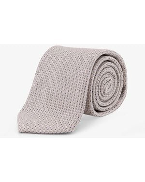 NUGNES 1920 Silk Tie - Grey