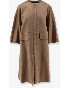 Max Mara Coats Cashmere - Brown