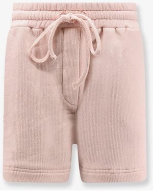 Dolce & Gabbana Dolce & Gabbana Cotton Shorts With Embroidered Logo On The Back - Pink