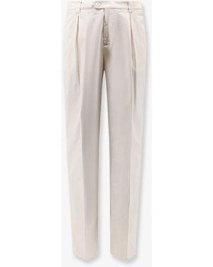Brunello Cucinelli Stretch Cotton Trousers - White