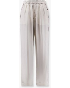 Tom Ford Silk Trousers - White
