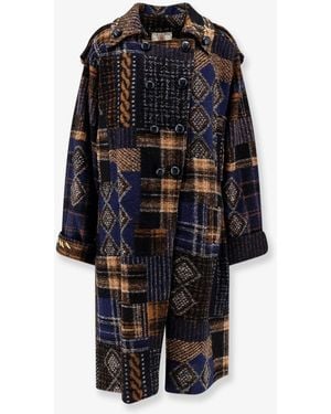 BYE Firenze Wool Blend Coat - Blue