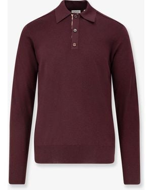 Burberry Maglia Polo Marcus Ls Ct - Viola