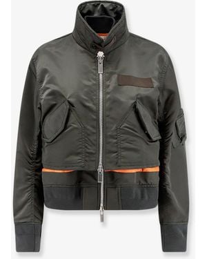 Sacai Giubbino Cropped - Nero