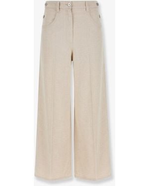 Brunello Cucinelli The Maxi Sailor Jean-Low Slung Trousers - Natural