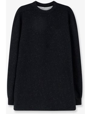 Rick Owens Wool And Cotton Blend Jumper - Black