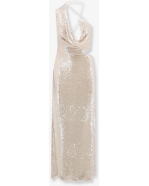 Amazuìn Vestito Iselin Con Paillettes - Bianco