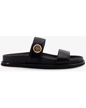 Tory Burch Romy Leather Sandals - White