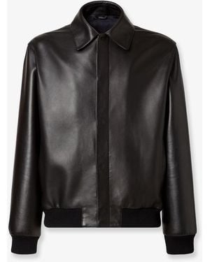 Fendi Leather Jackets - Black