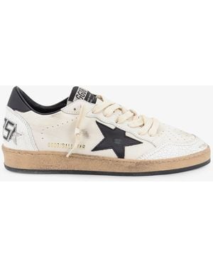 Golden Goose Ball Star Leather Trainers - White