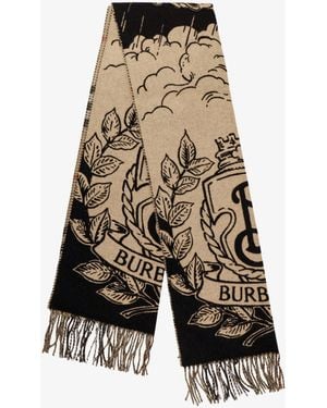 Burberry Cashmere Reversible Scarf - White