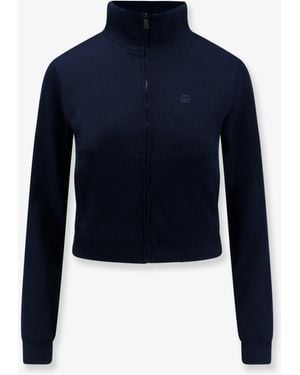 Gucci Lightweight Ribbed Cotton Jersey Sweatshirt - Blue