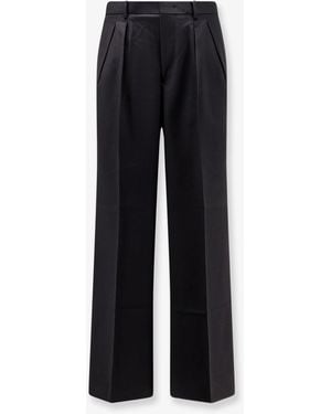 Tonywack Wool Blend Pants With Frontal Pinces - Black