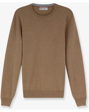 Brunello Cucinelli Cashmere Jumper - Natural