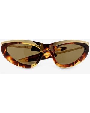 Bottega Veneta Prisma Acetate Sunglasses - Brown