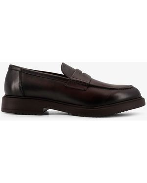 Doucal's Leather Loafers - White