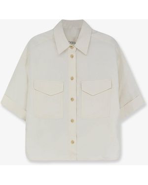 Closed Linen And Viscose Shirt - White