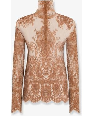Dolce & Gabbana Chantilly Lace Shirt - Natural