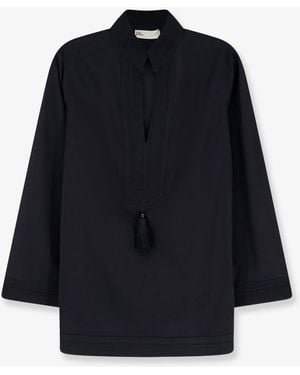 Tory Burch Tory Tunic Cotton Shirt - Blue