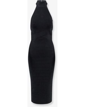 retroféte Runa Long Viscose Dress - Black