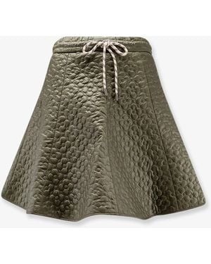 Moncler Quilted Nylon Skirt - Green