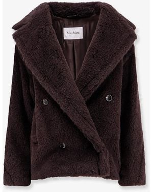 Max Mara Mxmalcuno Alpaca, Virgin Wool And Silk Jacket - Black