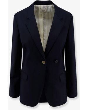 Alysi Sartorial Virgin Wool Blend Blazer - Blue