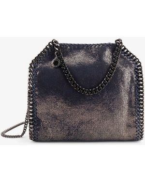 Stella McCartney Falabella Mini Vegan Faux Leather Crossbody Bag - Blue