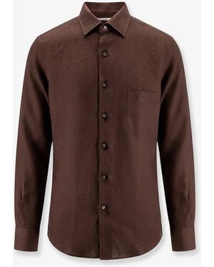 Loro Piana Andrè Linen Shirt - Brown