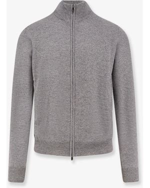 Corneliani Virgin Wool And Cashmere Cardgan - Gray