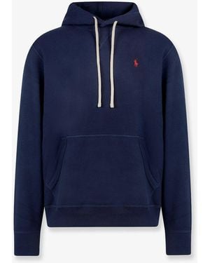 Polo Ralph Lauren Cotton Blend Sweatshirt With Iconic Embroidery - Blue