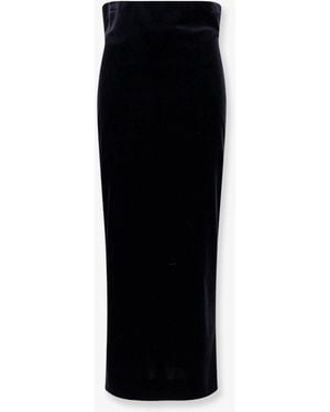 Alberta Ferretti Velvet Skirt - Black