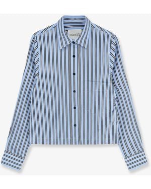 Closed Shirt Cropped - Blue