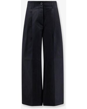 TOTEME Relaxed Cotton Pants - Blue
