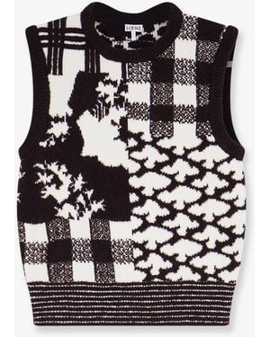 Loewe Sleeveless Wool Jumper - Black