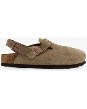 Birkenstock Tokio Ii Suede Mule - Natural
