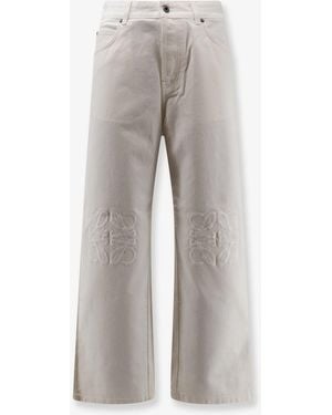 Loewe Anagram Baggy Denim Pants - Gray