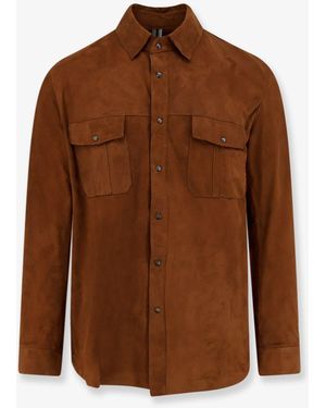 DFOUR® Suede Shirt - Brown